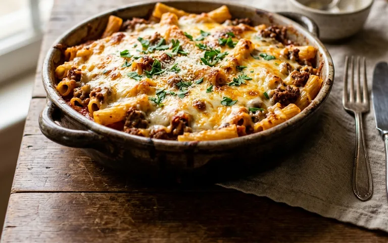 A ground beef casserole